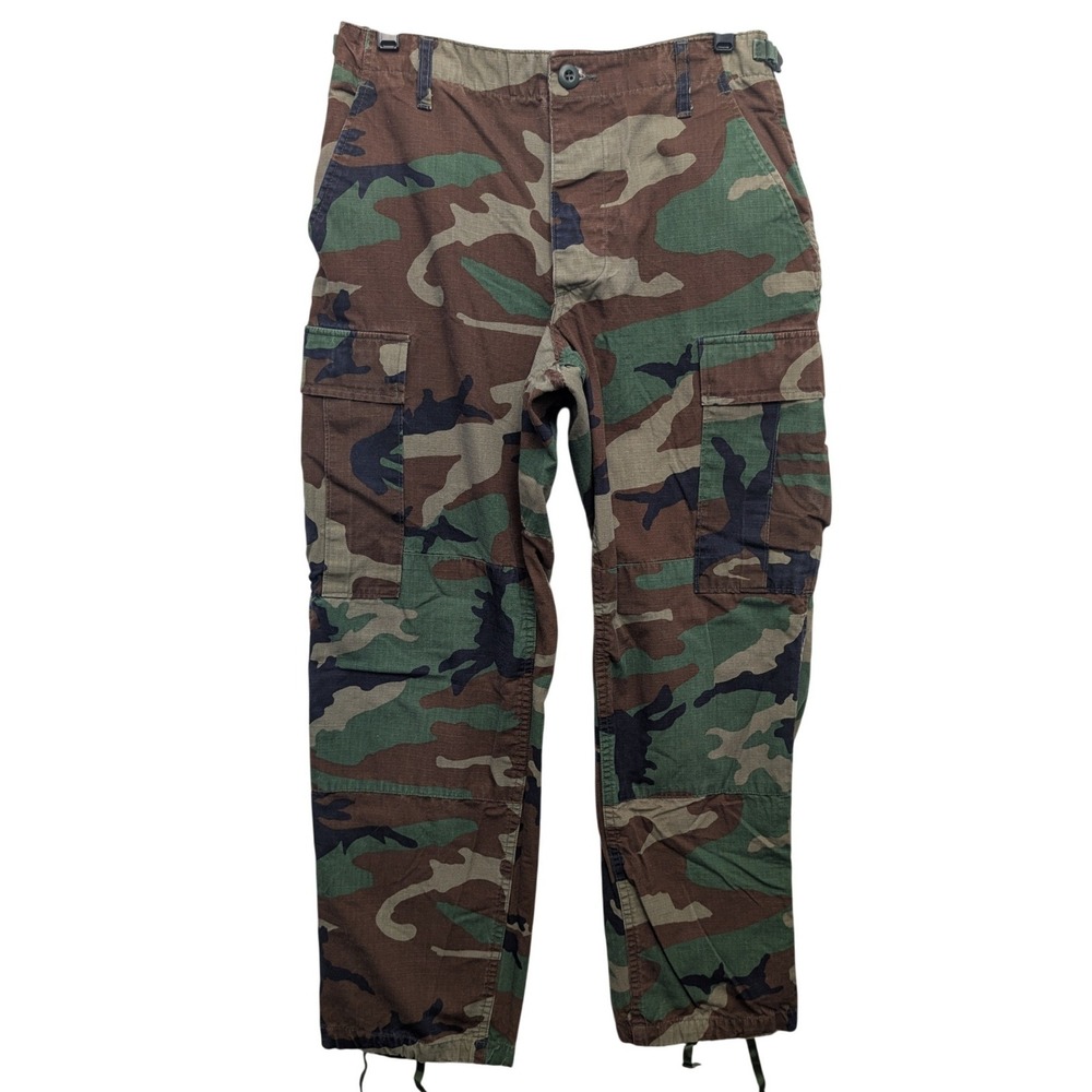 Propper BDU Cargo Pants Men Small Short Woodland Camo Ripstop Cotton